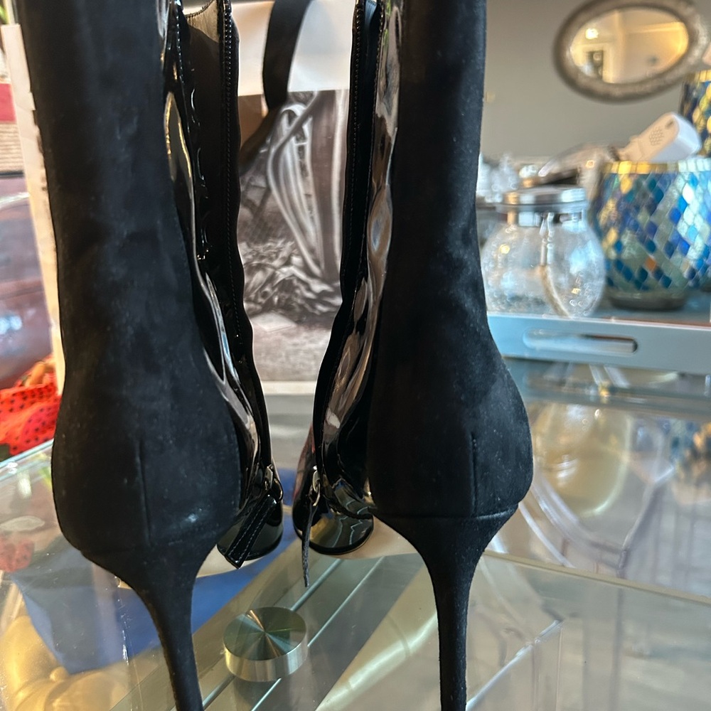85mm Mirea Giuseppe Zanotti Black Heeled Boots - Picture 10 of 13